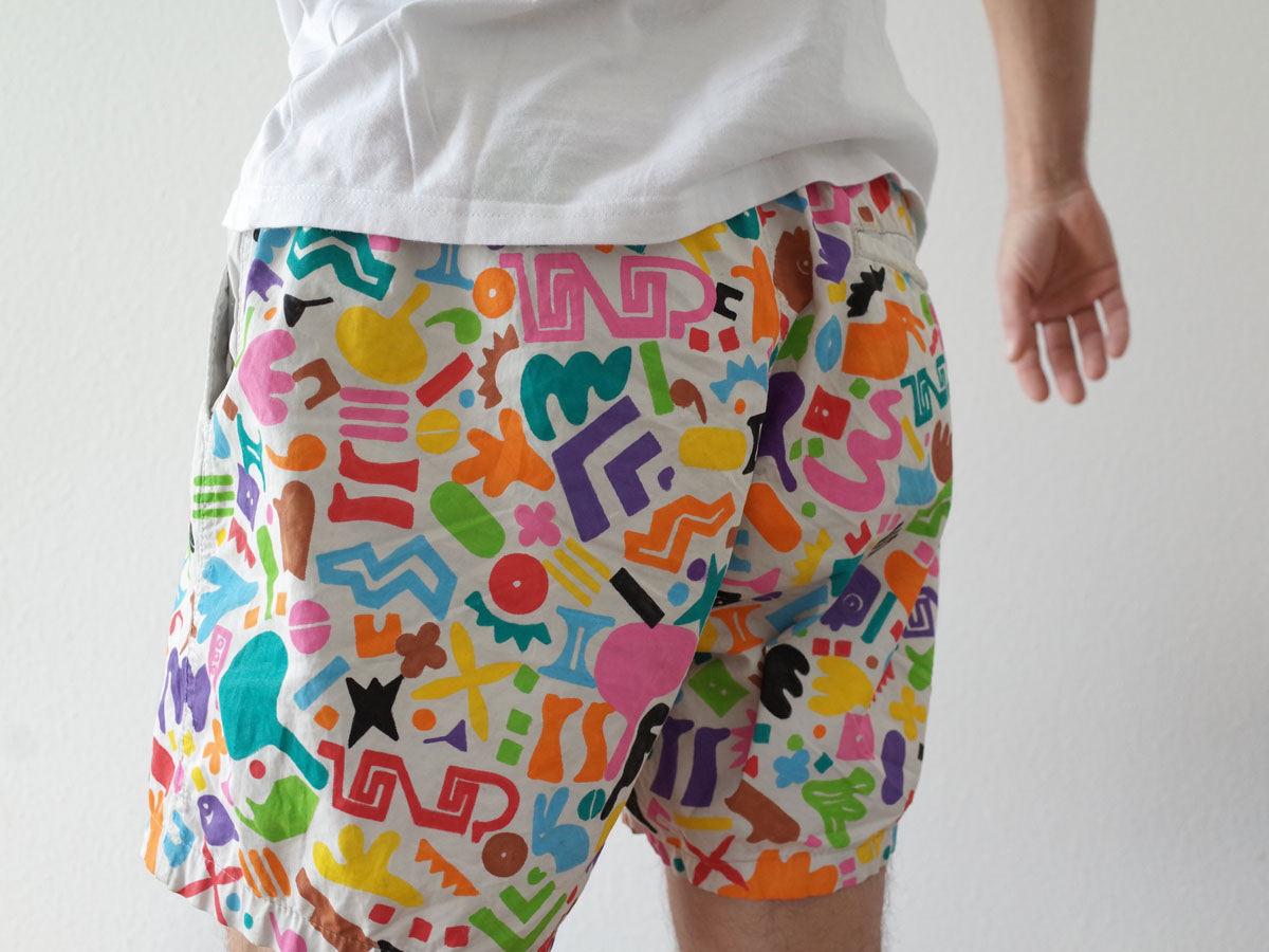 new shorts on the beach